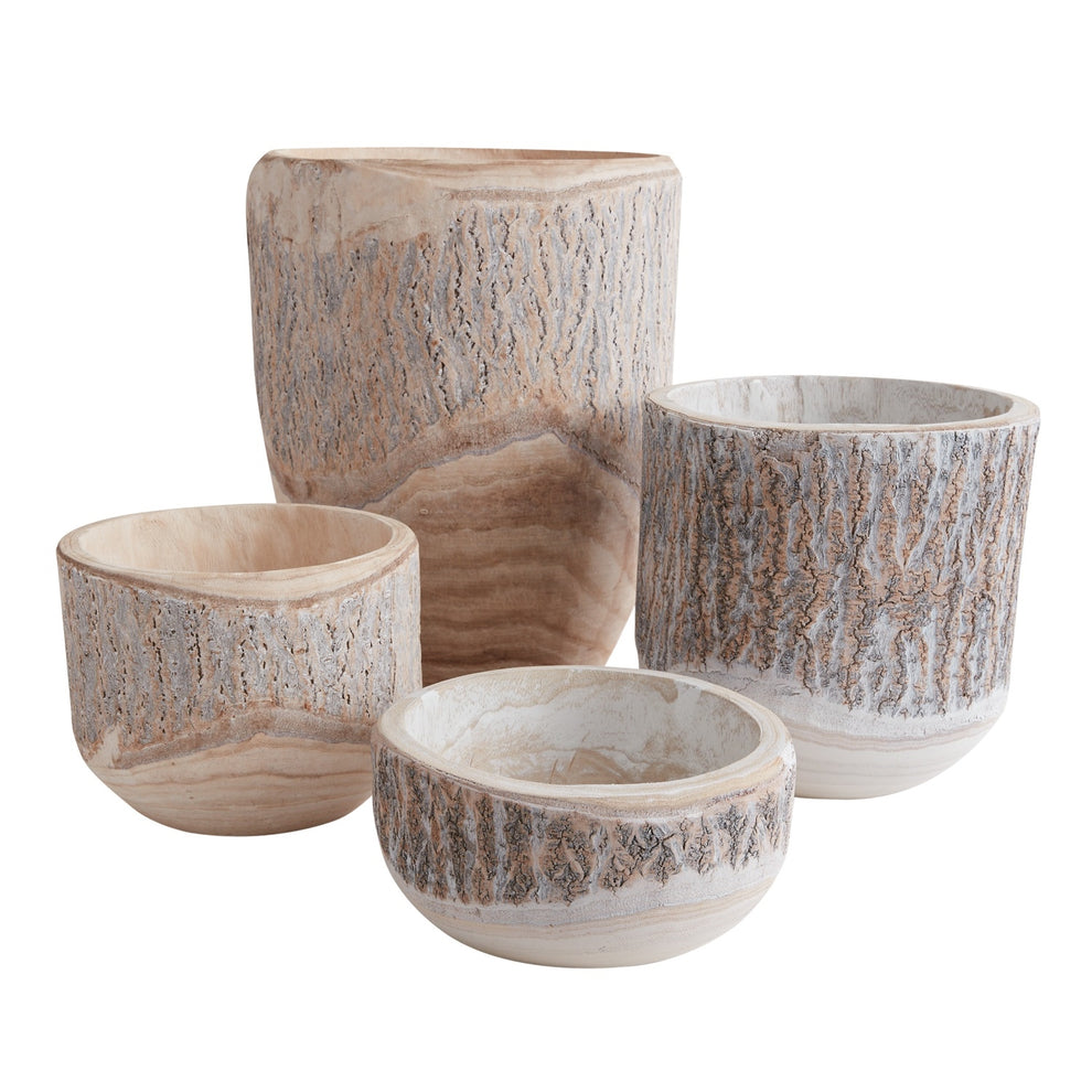Elmwood Planter And Bowl By Accent Decor | Planters, Troughs & Cachepots | Modishstore - 2