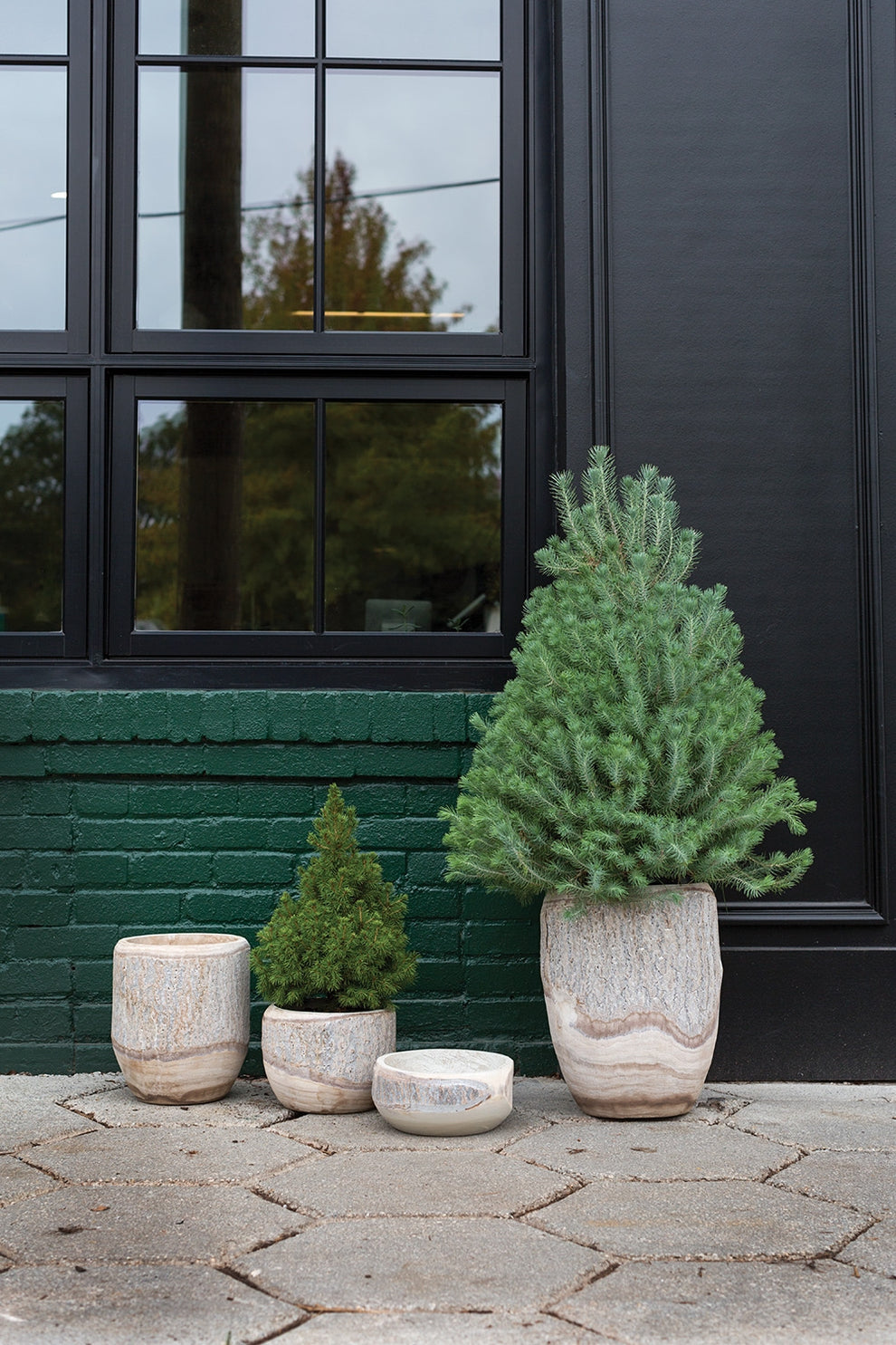 Elmwood Planter And Bowl By Accent Decor | Planters, Troughs & Cachepots | Modishstore - 1