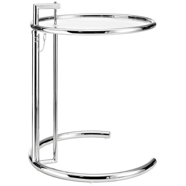 EdgeMod Eileen Gray Side Table In Silver - Set Of 2