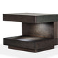 Vig Furniture Modrest Esso Modern Brown Oak Nightstand | Modishstore | Nightstands