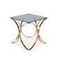 Modrest Reklaw Modern Smoked Glass & Rosegold End Table-2