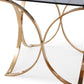Modrest Reklaw Modern Smoked Glass & Rosegold End Table-4