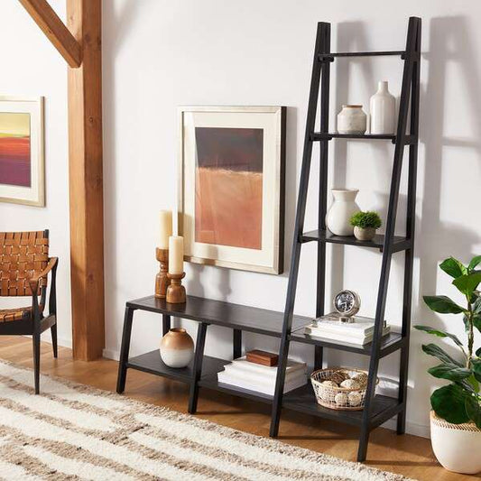 Safavieh Elwin 7 Shelf Etegere - Black | Etagere | Modishstore