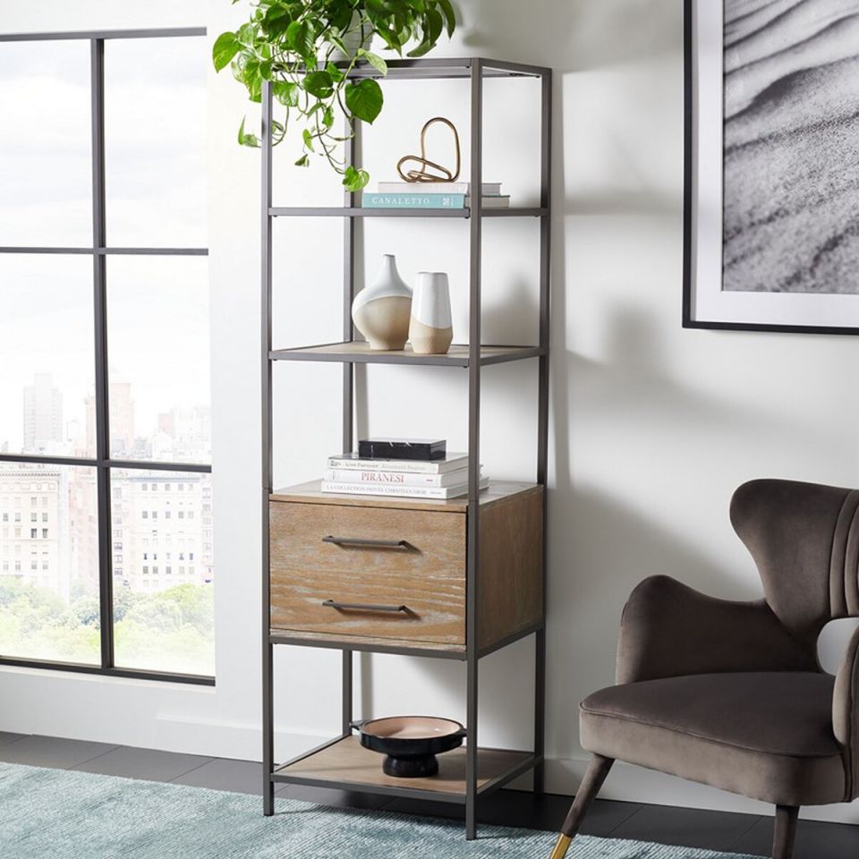 Safavieh Jola 5 Shelf 1 Drawer Etagere | Etagere | Modishstore - 2
