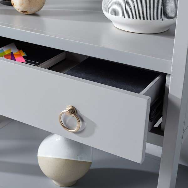 Safavieh Johni 1 Drawer 5 Shelf Etagere - Gray | Etagere | Modishstore - 2
