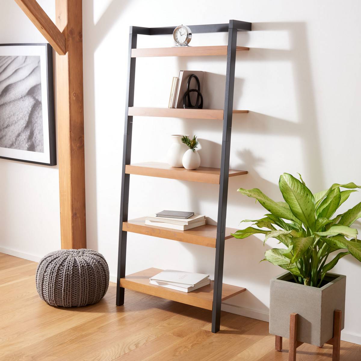 Safavieh Beauregard 5 Tier Leaning Etagere | Etagere | Modishstore - 2