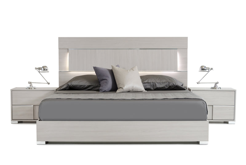 Modrest Ethan Italian Modern Grey Bed | Modishstore | Beds