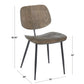 LumiSource Wilson Chair - Set of 2 | Modishstore | Dining Chairs - 5