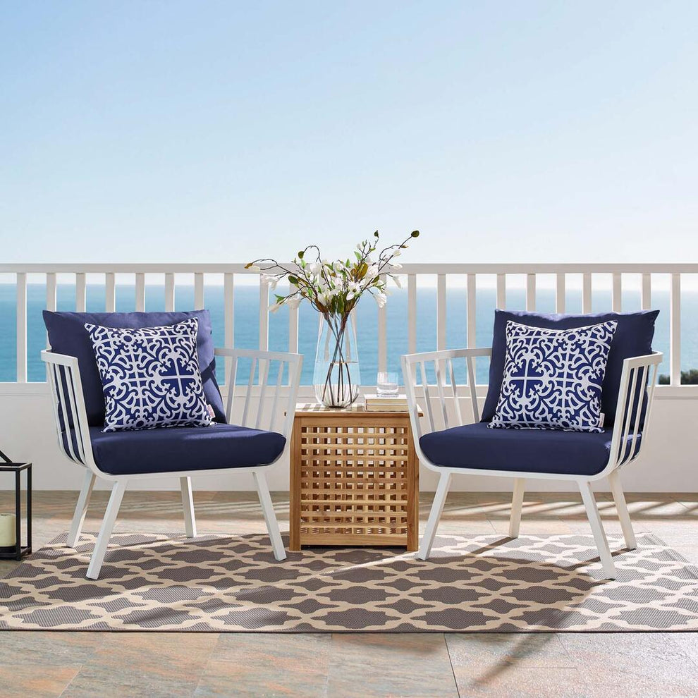 Modway Riverside Outdoor Patio Aluminum Armchair Set of 2 - EEI-3960 | Armchairs | Modishstore - 22