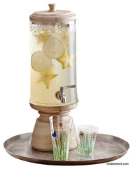 Turned Wood Drink Dispenser