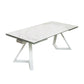 Modrest Farrell - Modern White Ceramic Extendable Dining Table-2