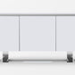 Modrest Fauna - Modern White High Gloss & Stainless Steel Buffet-5