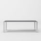 Modrest Fauna - Modern Elm Grey & Stainless Steel Chrome Dining Table-3