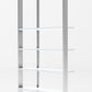 Modrest Fauna - Modern White High Gloss & Stainless Steel Bookshelf | Modishstore | Shelves & Shelving Units