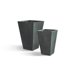 Fibreclay Tall Square Vases “ Set of 2 By Napa Home & Garden