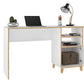 Manhattan Comfort Minetta 2-Shelf Mid Century Office Desk | Desks | Modishstore