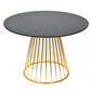 Vig Furniture Modrest Holly Modern Ash & Gold Round Dining Table | Modishstore | Dining Tables-13