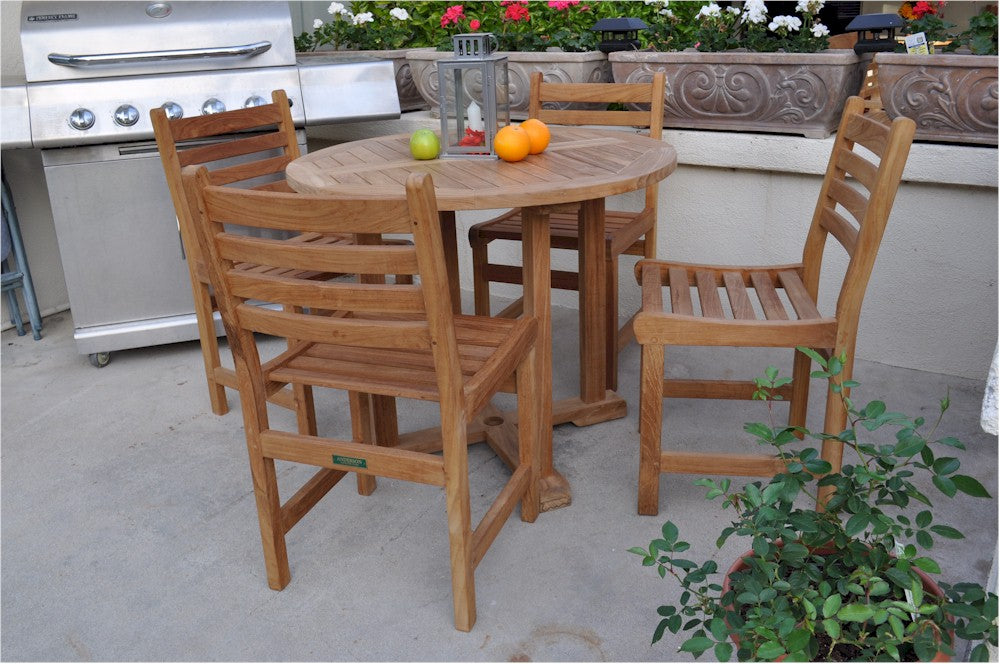 Montage Windham  5- Pices Dining Set B By Anderson Teak | Outdoor Dining Sets | Modishstore - 2