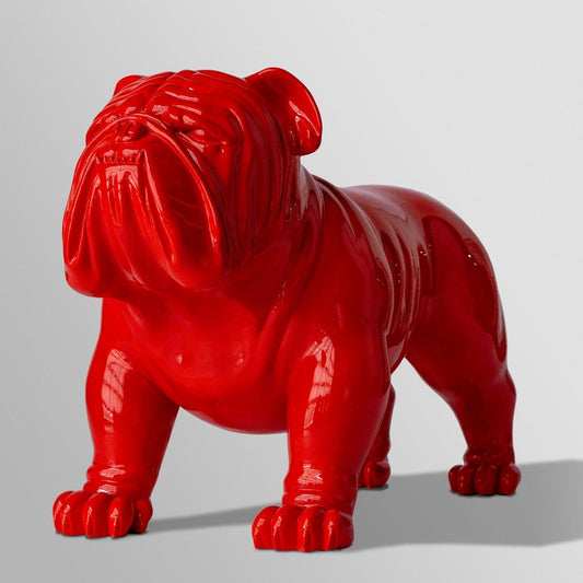 Bulldog Sculpture, Red Gold Leaf Design Group | Sculptures | Modishstore
