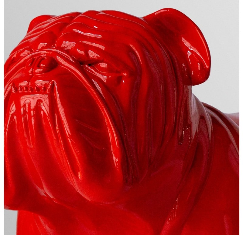 Bulldog Sculpture, Red Gold Leaf Design Group | Animals & Pets | Modishstore - 5