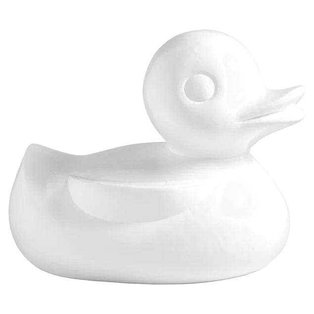 Fiberglass UV  Duck Outdoor Sculpture, White By Gold Leaf Design Group | Animals & Pets | Modishstore