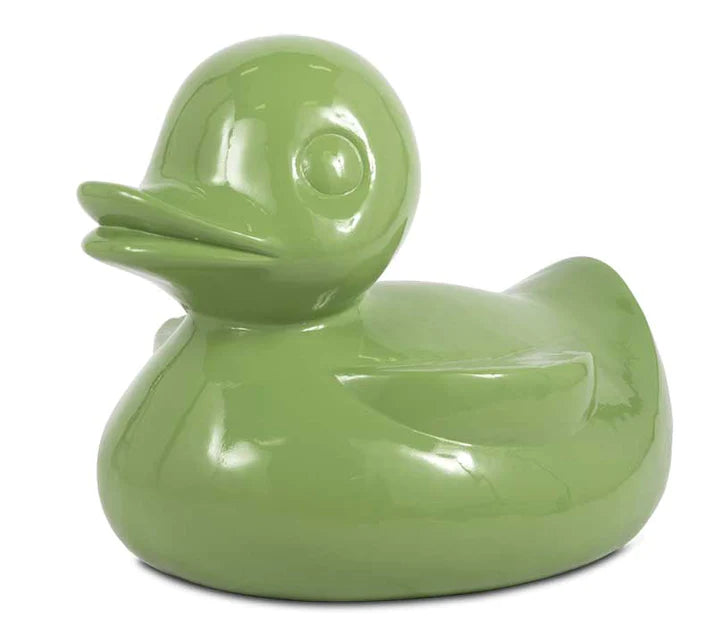 Fiberglass UV  Duck Outdoor Sculpture, Dill Gre By Gold Leaf Design Group | Animals & Pets | Modishstore - 5