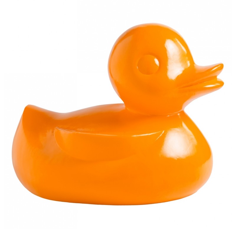 Duck Sculpture, Orange by Gold Leaf Design Group | Animals & Pets | Modishstore