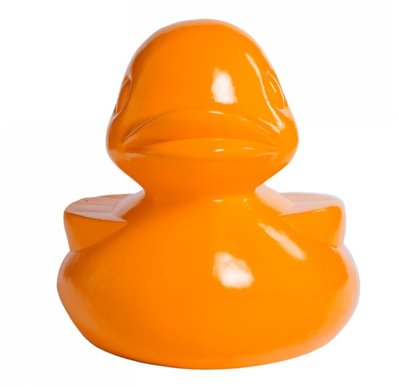 Duck Sculpture, Orange by Gold Leaf Design Group | Animals & Pets | Modishstore - 2