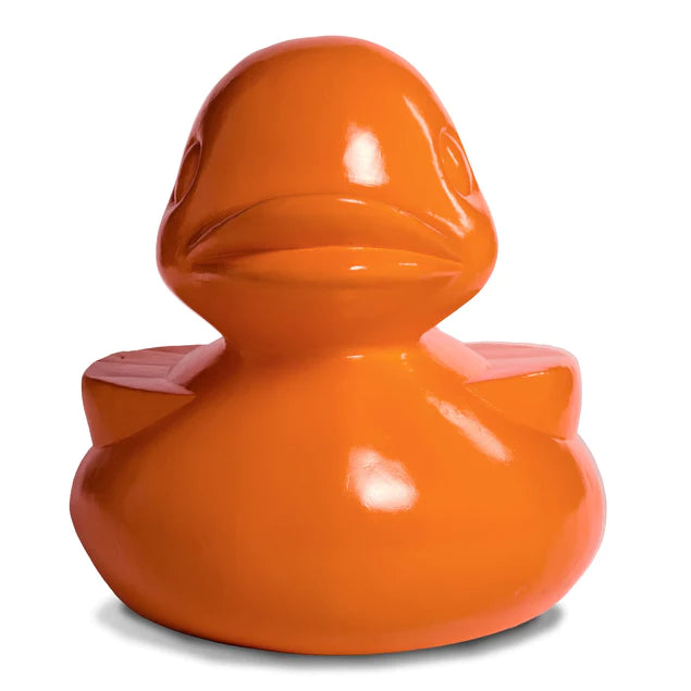 Fiberglass UV  Duck Outdoor Sculpture, Orange By Gold Leaf Design Group | Animals & Pets | Modishstore - 4