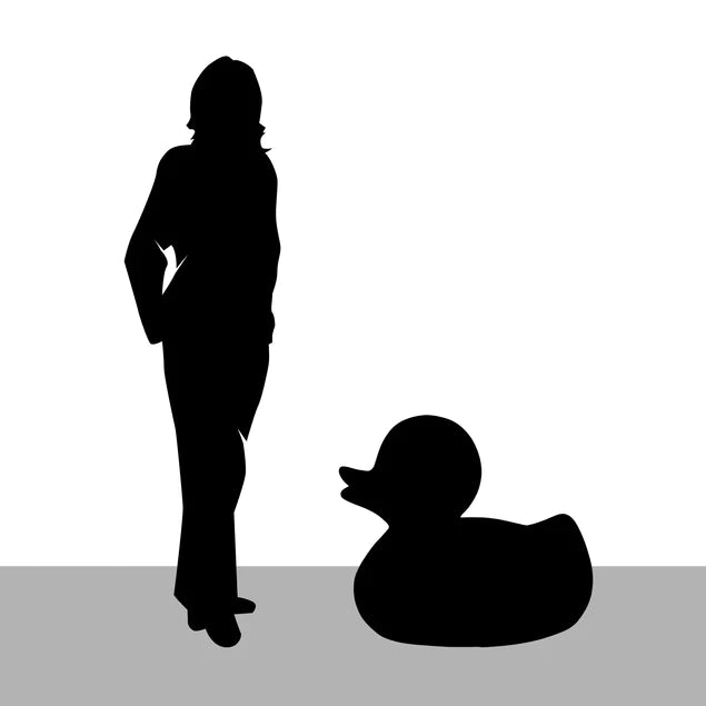 Fiberglass UV  Duck Outdoor Sculpture, White By Gold Leaf Design Group | Animals & Pets | Modishstore - 3