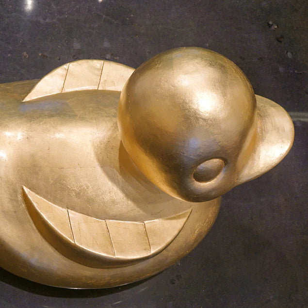 Fiberglass Duck Indore Sculpture, Gold Leaf By Gold Leaf Design Group | Animals & Pets | Modishstore - 8