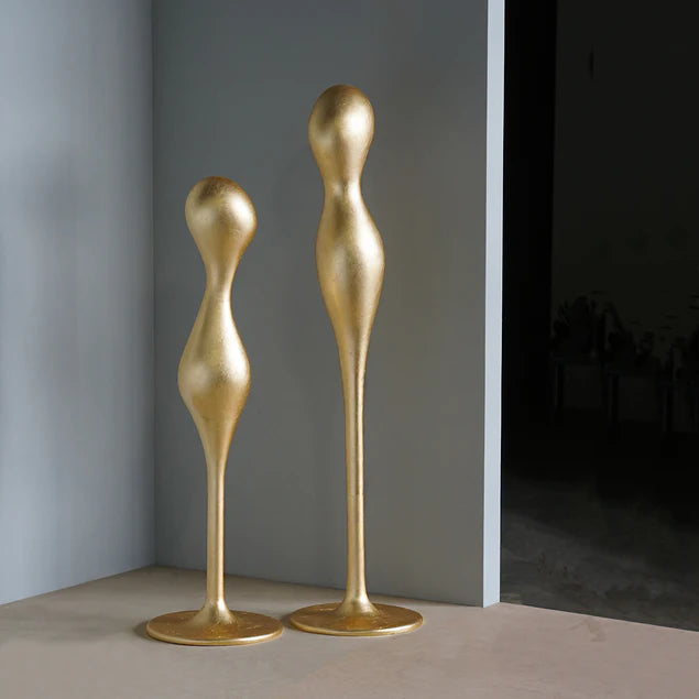 Fiberglass Ghost Sculpture 51"H Gold By Gold Leaf Design Group | Sculptures | Modishstore - 2