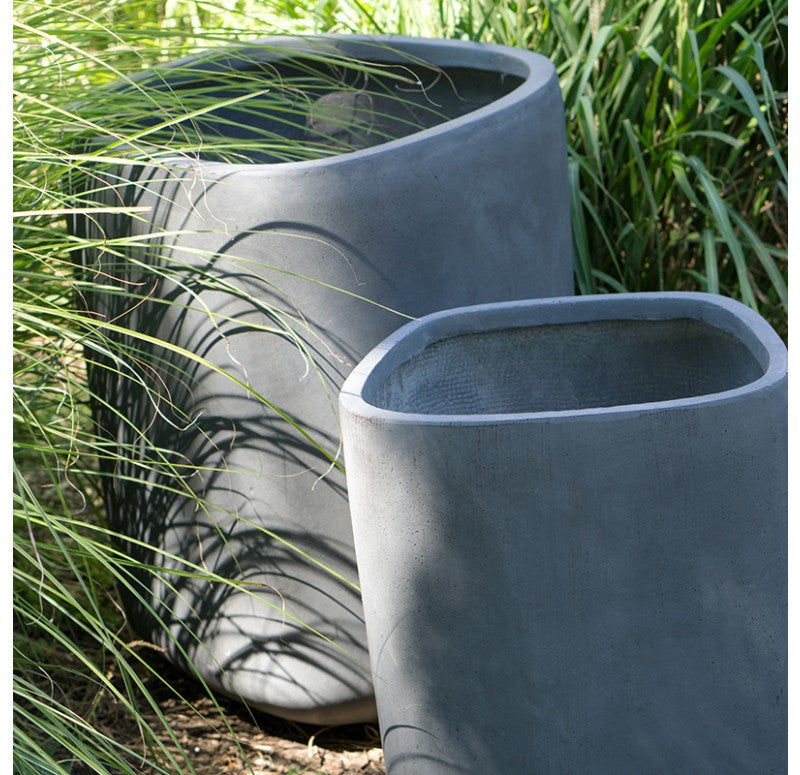 Gold Leaf Design Group Tombo Grey Planter - Set Of 2 | Planters, Troughs & Cachepots | Modishstore - 2