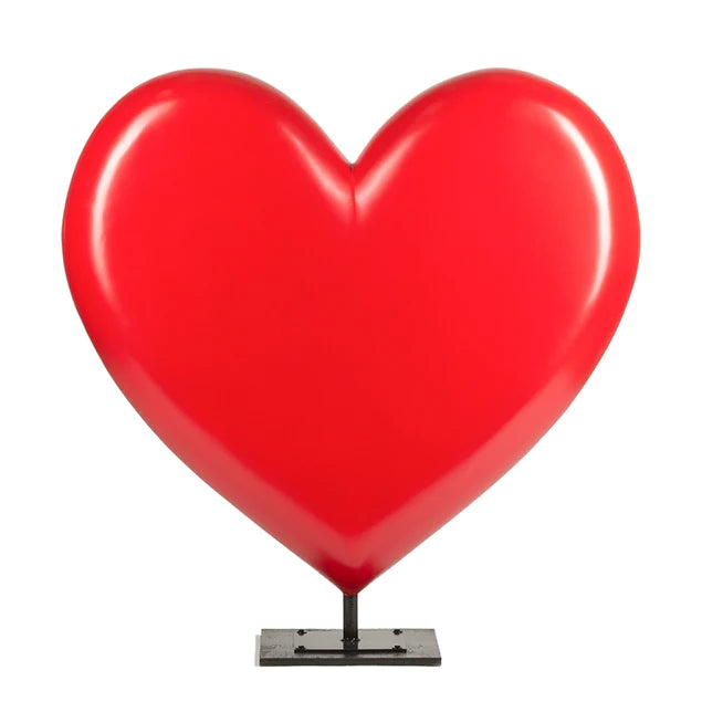 Fiberglass UV  Heart Throb Sculpture, R By Gold Leaf Design Group | Sculptures |  Modishstore - 3