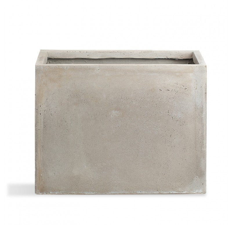 Urbano 27.7”L Rectangle Fiber Clay Planter by Gold Leaf Design Group | Outdoor Planters, Troughs & Cachepots | Modishstore