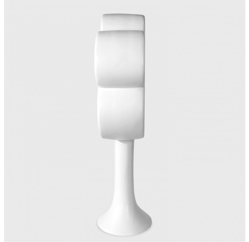 Flower Power Sculpture, Satin White by Gold Leaf Design Group | Sculptures | Modishstore - 3