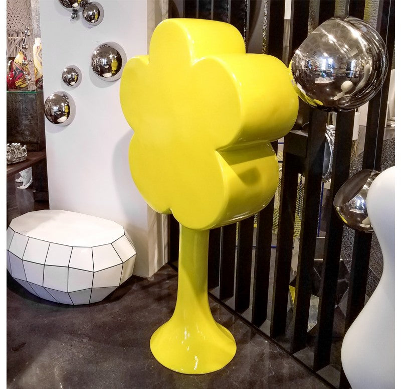 Flower Power Sculpture, Yellow by Gold Leaf Design Group | Sculptures | Modishstore - 3