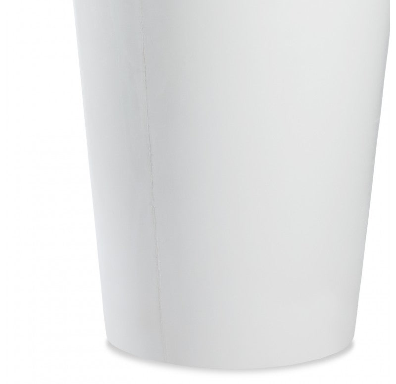 Fiberglass: XL Flower Pot, Satin White by Gold Leaf Design Group | Vases | Modishstore - 3