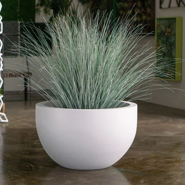 Fiberglass Isabella Planter, Grey, 16. By Gold Leaf Design Group | Planters, Troughs & Cachepots | Modishstore - 8