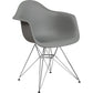Alonza Series Moss Gray Plastic Chair With Chrome Base By Flash Furniture | Side Chairs | Modishstore - 1