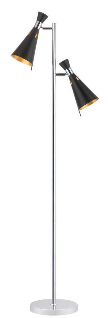 Safavieh Efisio Floor Lamp - Chrome | Floor Lamps | Modishstore - 3