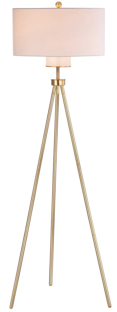 Safavieh Enrica 66-Inch H Floor Lamp - Brass | Floor Lamps | Modishstore