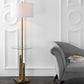 Safavieh Ambrosio 61-Inch H Floor Lamp Side Table - Brass | Floor Lamps | Modishstore