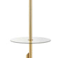 Safavieh Ambrosio 61-Inch H Floor Lamp Side Table - Brass | Floor Lamps | Modishstore - 3