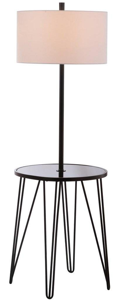 Safavieh Ciro 58-Inch H Floor Lamp Side Table - Black | Floor Lamps | Modishstore - 3