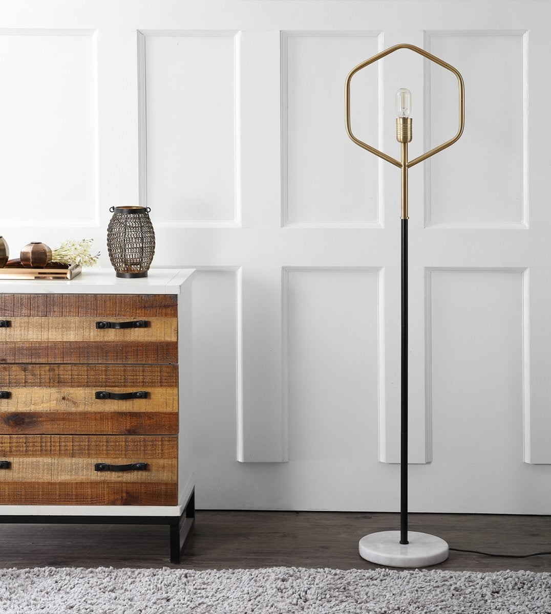 Safavieh Mave Floor Lamp - Gold | Floor Lamps | Modishstore