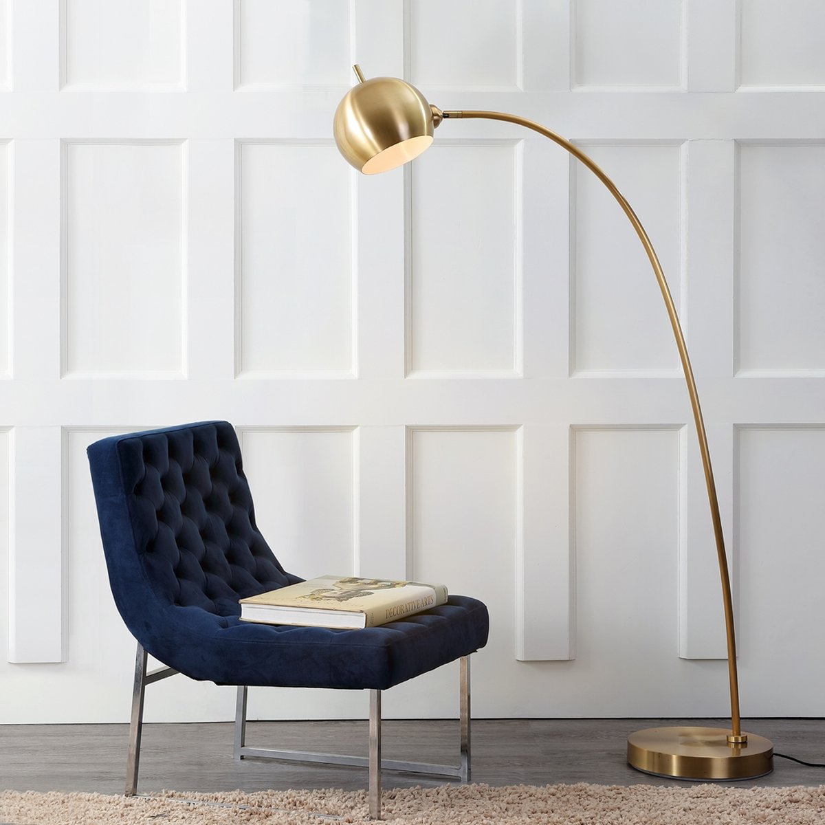 Safavieh Belami Floor Lamp - Gold | Floor Lamps | Modishstore