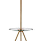 Safavieh Morrison Floor Lamp Side Table - Brass Gold | Floor Lamps | Modishstore - 3