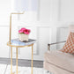 Safavieh Crispin Floor Lamp Side Table - Gold Leaf | Floor Lamps | Modishstore