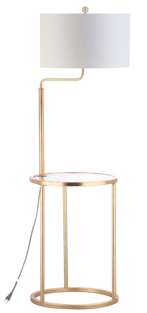 Safavieh Crispin Floor Lamp Side Table - Gold Leaf | Floor Lamps | Modishstore - 2
